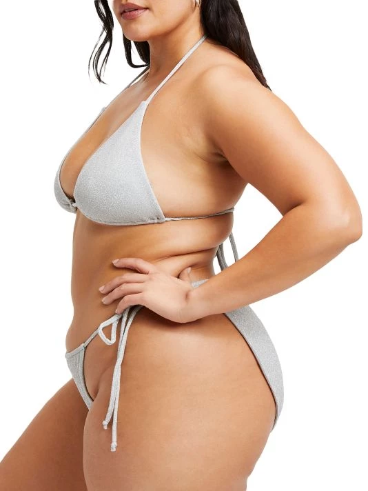 GOOD AMERICAN Sparkle Tiny Ties Bikini Top 10 GOOD AMERICAN Sparkle Tiny Ties Bikini Top - Image 10