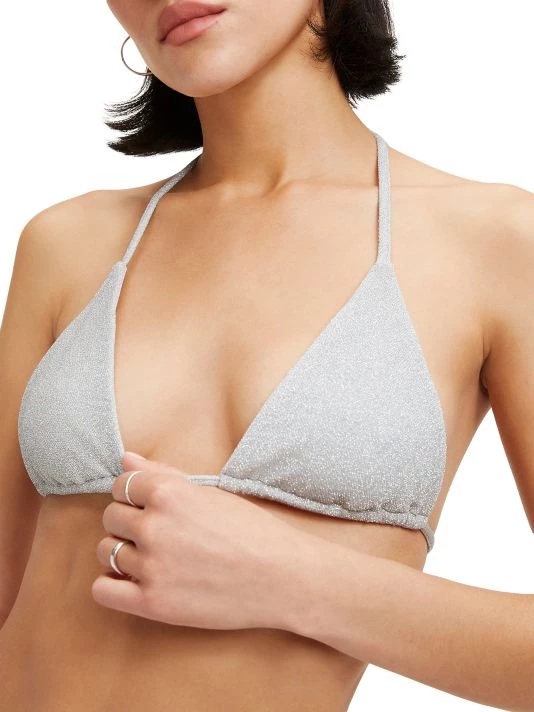 GOOD AMERICAN Sparkle Tiny Ties Bikini Top 12 GOOD AMERICAN Sparkle Tiny Ties Bikini Top - Image 12