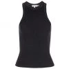 GOOD AMERICAN High-Neck Thermal Tank Black