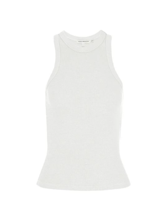 GOOD AMERICAN High-Neck Thermal Tank Black 3 GOOD AMERICAN High-Neck Thermal Tank Black - Image 3