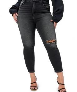 GOOD AMERICAN Good Cropped High-Waist Skinny Jeans -GOOD AMERICAN Sales unnamed file 1063