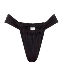 GOOD AMERICAN Shine Ruched Bikini Bottom