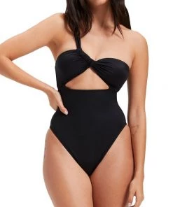 GOOD AMERICAN Bali One-Piece Swimsuit Black