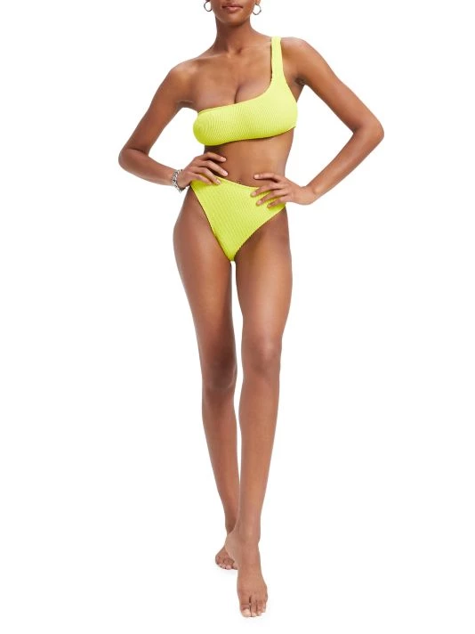 GOOD AMERICAN Always Fits Bikini Bottom Hawaiian Pink 2 GOOD AMERICAN Always Fits Bikini Bottom Hawaiian Pink - Image 2