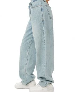 GOOD AMERICAN Good '90s High-Rise Loose Straight-Leg Jeans -GOOD AMERICAN Sales unnamed file 1106