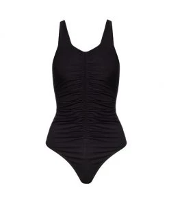 GOOD AMERICAN Ruched Sweetheart Bodysuit