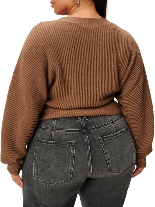 GOOD AMERICAN Heavy Rib-Knit Cropped Cardigan 9 GOOD AMERICAN Heavy Rib-Knit Cropped Cardigan - Image 9