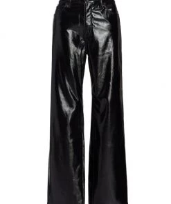 GOOD AMERICAN Good '90S Vinyl High-Waisted Pants