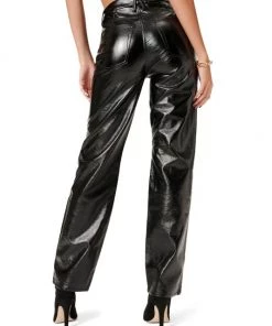 GOOD AMERICAN Good '90S Vinyl High-Waisted Pants -GOOD AMERICAN Sales unnamed file 1133