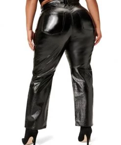 GOOD AMERICAN Good '90S Vinyl High-Waisted Pants -GOOD AMERICAN Sales unnamed file 1136
