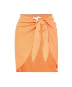 GOOD AMERICAN Leg Daze Sarong Orange Cream -GOOD AMERICAN Sales unnamed file 1148