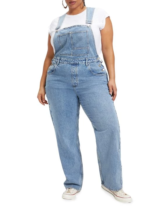 GOOD AMERICAN Good '90s Denim Overalls 3 GOOD AMERICAN Good '90s Denim Overalls - Image 3