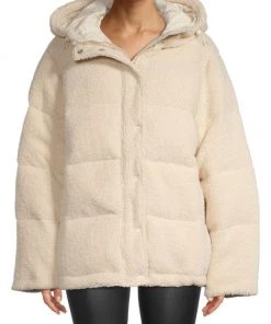 GOOD AMERICAN Faux Shearling Cocoon Puffer Jacket 8 GOOD AMERICAN Faux Shearling Cocoon Puffer Jacket -GOOD AMERICAN Sales unnamed file 1180