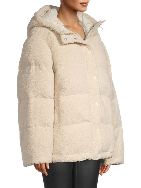 GOOD AMERICAN Faux Shearling Cocoon Puffer Jacket 4 GOOD AMERICAN Faux Shearling Cocoon Puffer Jacket - Image 4