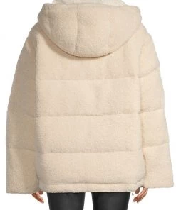 GOOD AMERICAN Faux Shearling Cocoon Puffer Jacket 10 GOOD AMERICAN Faux Shearling Cocoon Puffer Jacket -GOOD AMERICAN Sales unnamed file 1182