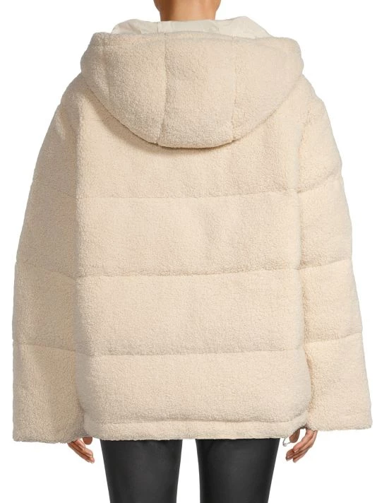 GOOD AMERICAN Faux Shearling Cocoon Puffer Jacket 5 GOOD AMERICAN Faux Shearling Cocoon Puffer Jacket - Image 5