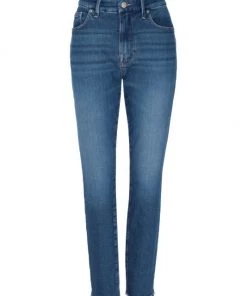 GOOD AMERICAN Good Legs High-Rise Distressed Stretch Skinny Jeans