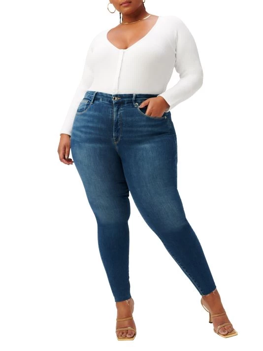 GOOD AMERICAN Good High-Rise Stretch Skinny Jeans 3 GOOD AMERICAN Good High-Rise Stretch Skinny Jeans - Image 3