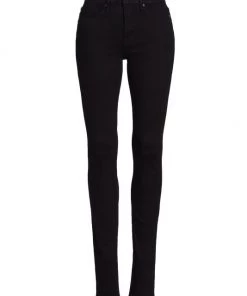 GOOD AMERICAN The Insider High-Rise Frayed Step-Hem Stretch Kick-Flare Jeans