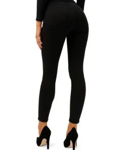 GOOD AMERICAN The Insider High-Rise Frayed Step-Hem Stretch Kick-Flare Jeans -GOOD AMERICAN Sales unnamed file 126