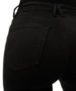 GOOD AMERICAN The Insider High-Rise Frayed Step-Hem Stretch Kick-Flare Jeans -GOOD AMERICAN Sales unnamed file 130