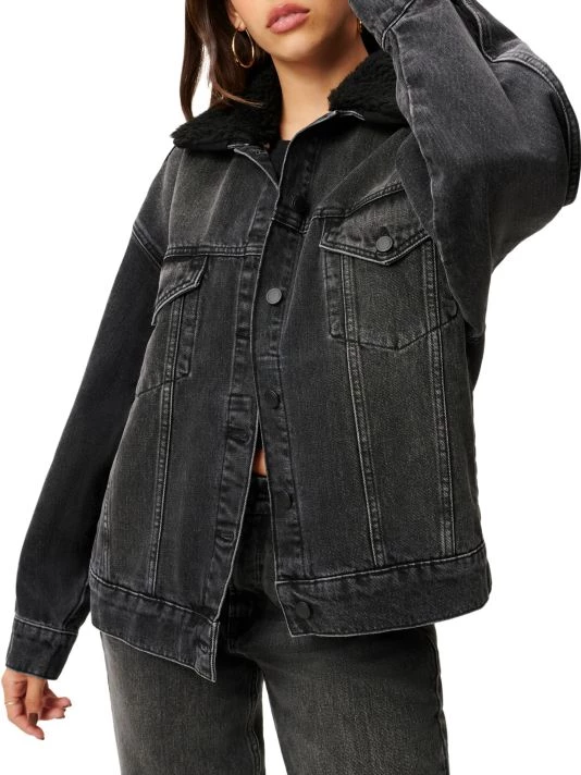 GOOD AMERICAN Good Oversized Trucker Jacket 4 GOOD AMERICAN Good Oversized Trucker Jacket - Image 4