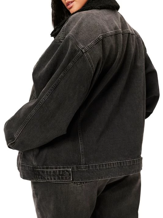 GOOD AMERICAN Good Oversized Trucker Jacket 9 GOOD AMERICAN Good Oversized Trucker Jacket - Image 9