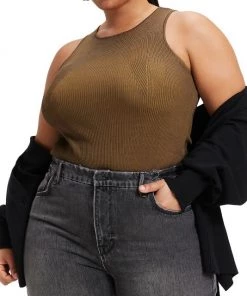 GOOD AMERICAN Rib-Knit Bodysuit -GOOD AMERICAN Sales unnamed file 1313