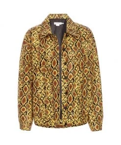 GOOD AMERICAN Oversized Faux Python Trucker Jacket Golden Snake -GOOD AMERICAN Sales unnamed file 1333