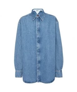 GOOD AMERICAN Boyfriend Denim Shirt