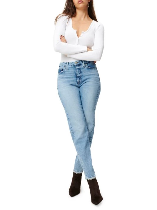 GOOD AMERICAN The Weekender Straight-Fit Jeans 2 GOOD AMERICAN The Weekender Straight-Fit Jeans - Image 2