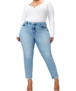 GOOD AMERICAN The Weekender Straight-Fit Jeans 13 GOOD AMERICAN The Weekender Straight-Fit Jeans -GOOD AMERICAN Sales unnamed file 1356