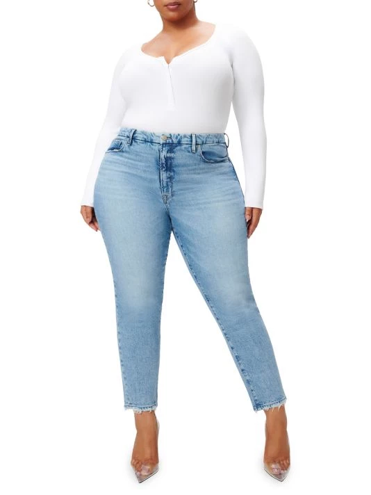 GOOD AMERICAN The Weekender Straight-Fit Jeans 3 GOOD AMERICAN The Weekender Straight-Fit Jeans - Image 3