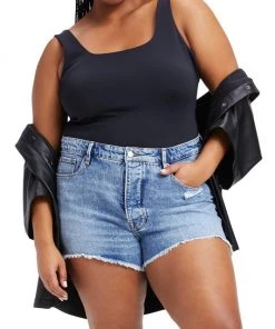 GOOD AMERICAN The Bombshell High-Rise Denim Shorts 12 GOOD AMERICAN The Bombshell High-Rise Denim Shorts -GOOD AMERICAN Sales unnamed file 1367