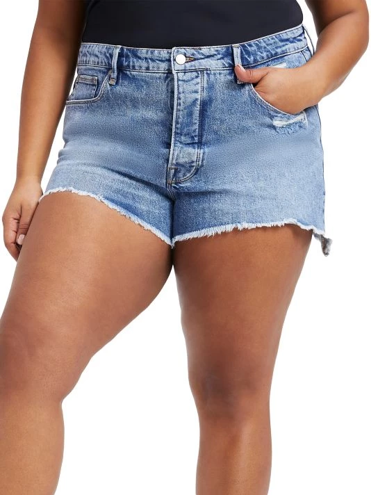 GOOD AMERICAN The Bombshell High-Rise Denim Shorts 7 GOOD AMERICAN The Bombshell High-Rise Denim Shorts - Image 7