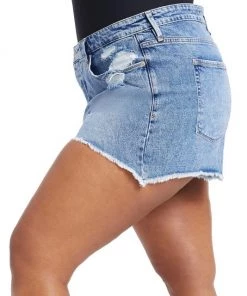GOOD AMERICAN The Bombshell High-Rise Denim Shorts 17 GOOD AMERICAN The Bombshell High-Rise Denim Shorts -GOOD AMERICAN Sales unnamed file 1372