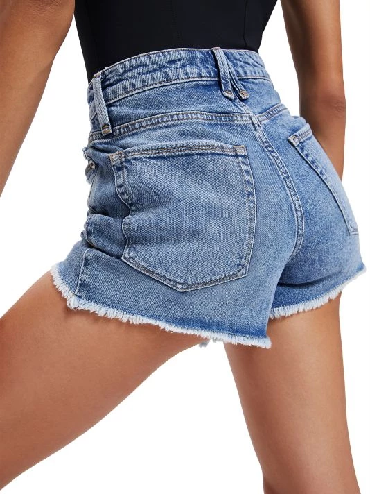 GOOD AMERICAN The Bombshell High-Rise Denim Shorts 10 GOOD AMERICAN The Bombshell High-Rise Denim Shorts - Image 10