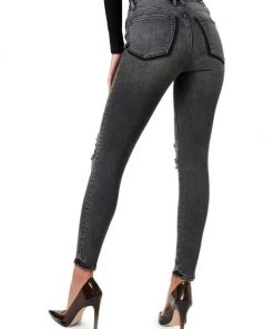 GOOD AMERICAN Good Waist High-Rise Distressed Stretch Skinny Jeans -GOOD AMERICAN Sales unnamed file 1391