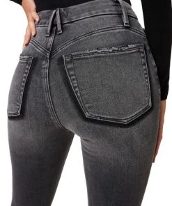 GOOD AMERICAN Good Waist High-Rise Distressed Stretch Skinny Jeans -GOOD AMERICAN Sales unnamed file 1395