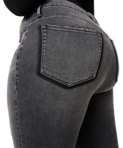 GOOD AMERICAN Good Waist High-Rise Distressed Stretch Skinny Jeans -GOOD AMERICAN Sales unnamed file 1396