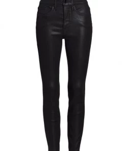 GOOD AMERICAN Good Legs Coated High-Waisted Skinny Jeans