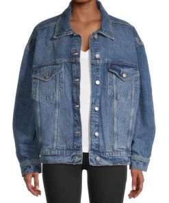 GOOD AMERICAN Good Oversize Trucker Jacket -GOOD AMERICAN Sales unnamed file 1434