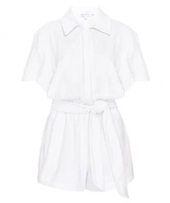 GOOD AMERICAN Belted Terry Romper Iced Pink -GOOD AMERICAN Sales unnamed file 1440