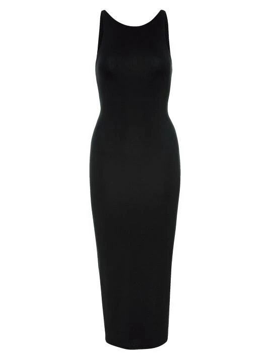 GOOD AMERICAN Good Touch Plunge Midi-Dress 1 GOOD AMERICAN Good Touch Plunge Midi-Dress