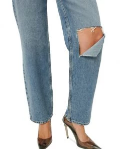 GOOD AMERICAN Good High-Rise Distressed Straight-Leg Jeans -GOOD AMERICAN Sales unnamed file 1513