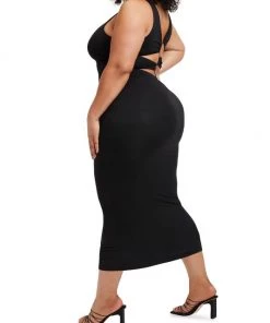 GOOD AMERICAN Good Touch Plunge Midi-Dress 15 GOOD AMERICAN Good Touch Plunge Midi-Dress -GOOD AMERICAN Sales unnamed file 154