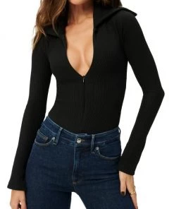 GOOD AMERICAN Funnel Neck Zip Bodysuit 16 GOOD AMERICAN Funnel Neck Zip Bodysuit -GOOD AMERICAN Sales unnamed file 1545