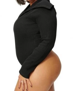 GOOD AMERICAN Funnel Neck Zip Bodysuit 20 GOOD AMERICAN Funnel Neck Zip Bodysuit -GOOD AMERICAN Sales unnamed file 1549