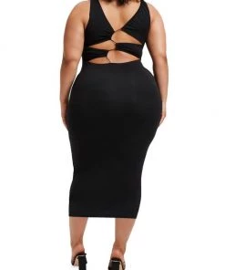 GOOD AMERICAN Good Touch Plunge Midi-Dress 16 GOOD AMERICAN Good Touch Plunge Midi-Dress -GOOD AMERICAN Sales unnamed file 155