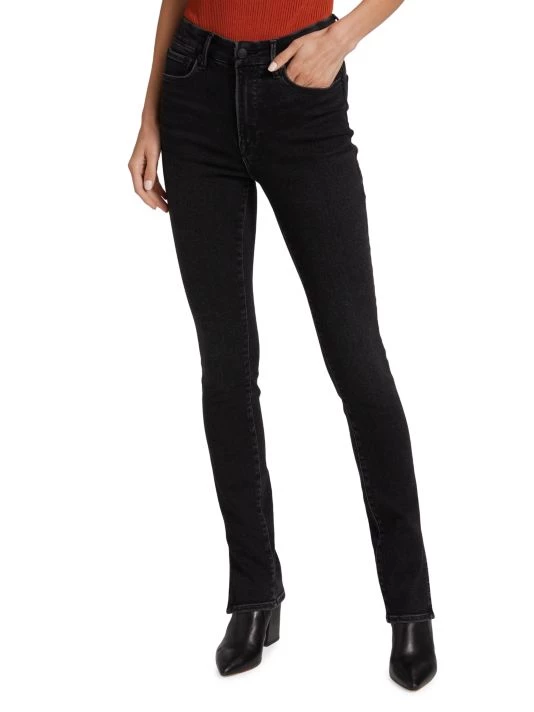 GOOD AMERICAN Good Legs Slit High-Waisted Skinny Jeans 3 GOOD AMERICAN Good Legs Slit High-Waisted Skinny Jeans - Image 3